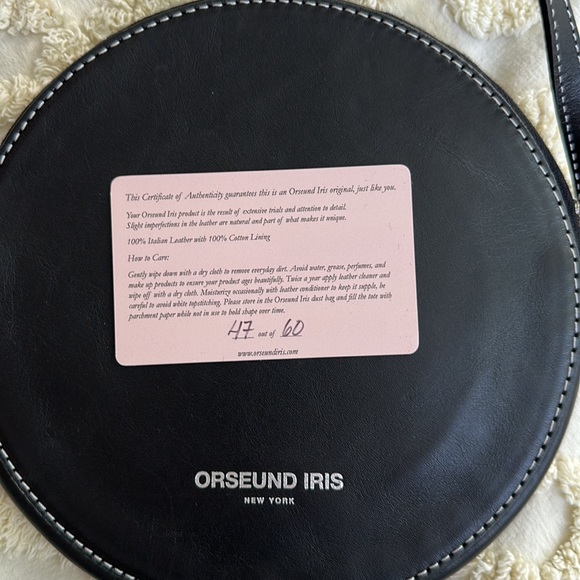 Orseund Iris Leather Circle Crossbody Bag - Picture 8 of 9